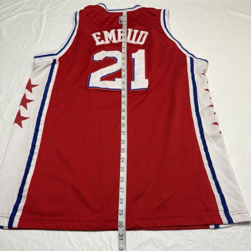 Camiseta deportiva para hombre Nike Philadelphia Joel Embiid #21 Phila Sixers NBA StubHub 52 XL - Imagen 9 de 10
