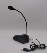 CMTECK USB Microphone Desktop Condenser PC Laptop Gaming Conference Bendable Mic