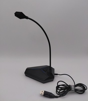 CMTECK USB Microphone Desktop Condenser PC Laptop Gaming Conference Bendable Mic