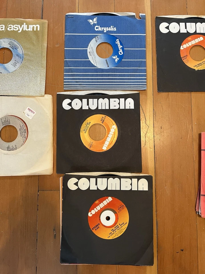 Lot Of 21 Vinyl 45 Records Blondie Eagles Pop Rock Vintage Singles - Image 4 of 4