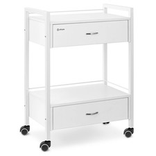 Kosmetikwagen Arbeitswagen Beistellwagen Salon-Trolley 2 Schubladen / Ablagen