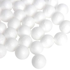 100 PCS Foam Craft Balls 20mm White Polystyrene DIY Art Ornaments Set