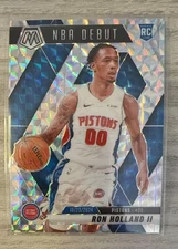 2024-25 Panini Mosaic NBA Debut Mosaic Prizm #258 Ron Holland II RC Pistons