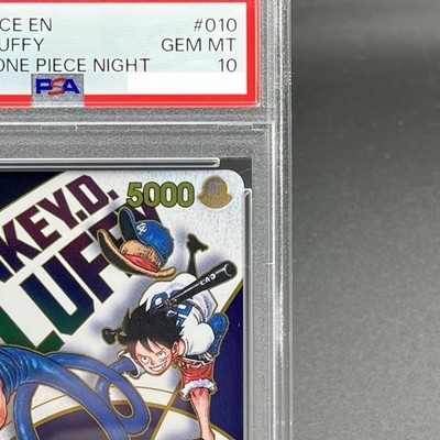 PSA 10 Monkey D Luffy EB02-010 Los Angeles Dodgers x ONE PIECE