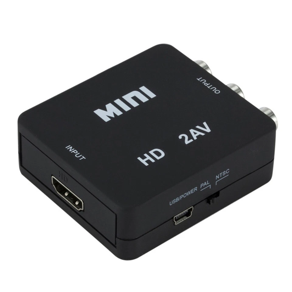 HDMI to RCA Adapter HDMI2AV Converter Adapter Full HD - Bild 4 von 4
