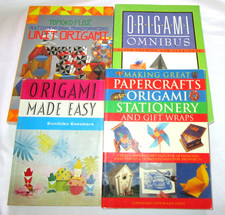 Lot 4 Books Paper Folding: Papercrafts Origami Stationery  Gift Wraps, OMNIBUS