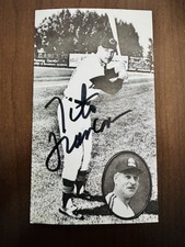 Signed Tito Francona Postcard