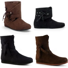 Pleaser Funtasma Lace Ankle Detail Strap Over Renaissance Boots Adult Men Ren5X