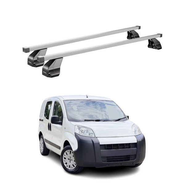 Menabo DachträGer GrundtäGer FüR Citroen Nemo 2008-2017 75Kg Stahl Silber 2 Tlg-image