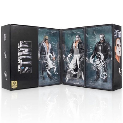 AEW Jazwares Vault THE LEGACY OF STING 3er Pack Actionfigur Wrestling NEU 2025