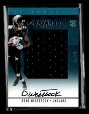 2017 Panini Preferred Dede Westbrook Silhouette Rookie Relic Auto /99 UX7922