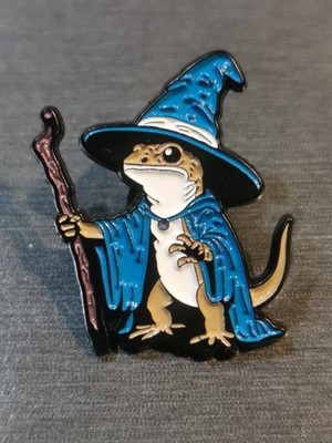 LIZARD WIZARD Pin Badge Patch Neu Hochwertig