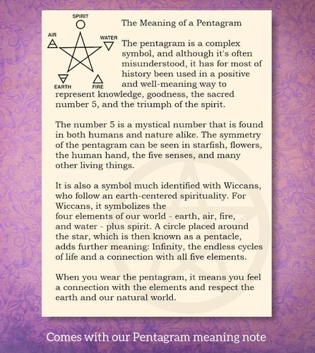 Pentakel Anhänger NUR ohne KETTE Kristalle Pentagramm Wicca wh449 - Bild 9 von 9