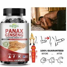 Pure Korean Red Panax Ginseng Extract Capsules - No additives or fillers
