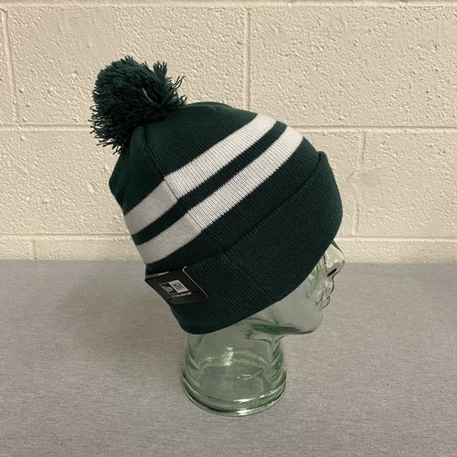 Edmonton Elks - New Era grün gestreifte Top Bommel primäre Beanie neu mit Etikett Fußball CFL - Bild 4 von 4