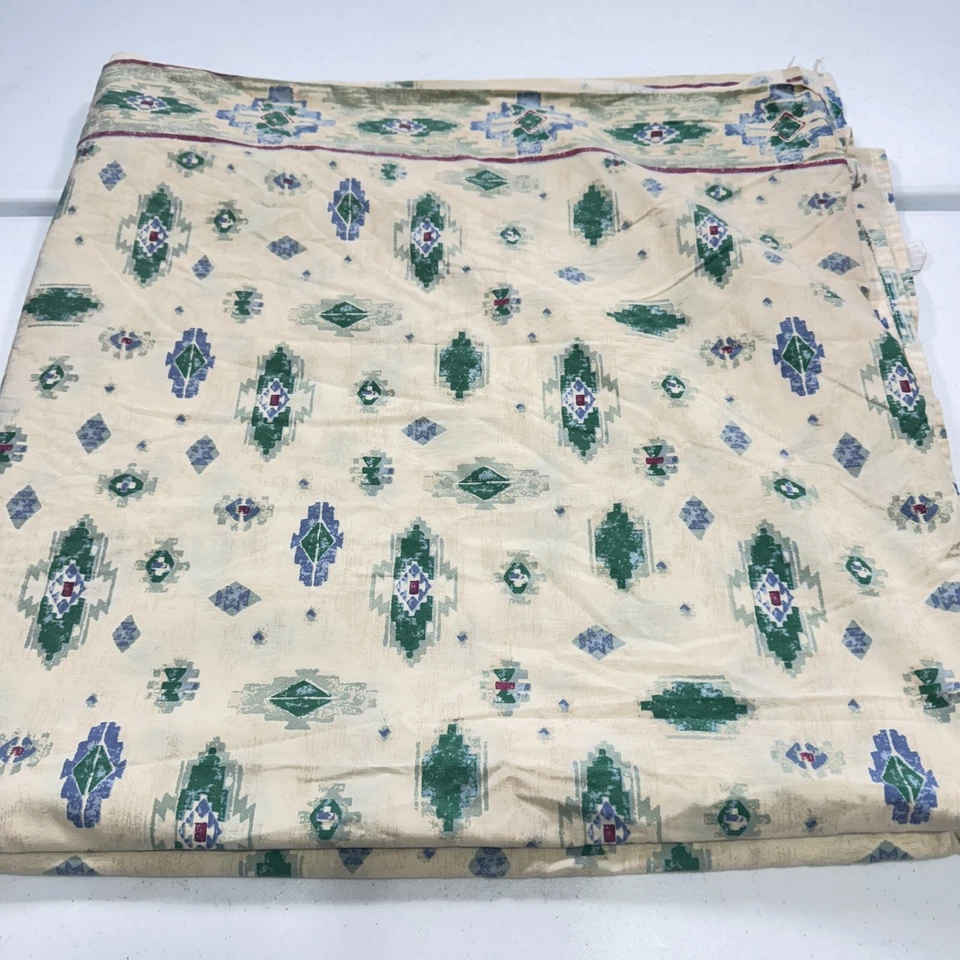 Sábana plana vintage verde rey suroeste mezcla azteca y2k años 90 80 Foto 4 de 4