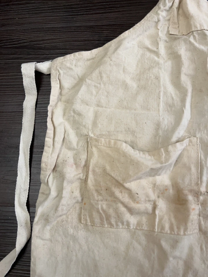 Vintage 1960s American Desk Mfg. Co. Canvas Apron Temple Texas Advertising - Image 4 of 4