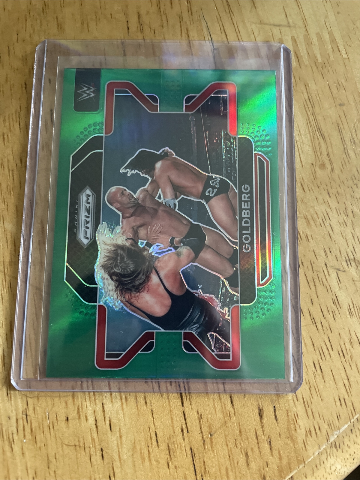 2022 Panini Prizm WWE Goldberg Wrestling SP Green Prizm #33