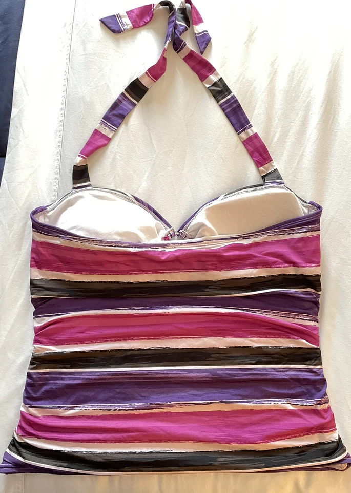 Gravata regata APT 9 tamanho 16 roxa rosa - Imagem 2 de 4