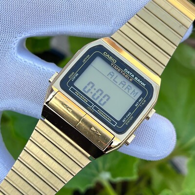 Vintage Casio DBT-700G Digital Time Table Data Bank Japan Made Men
