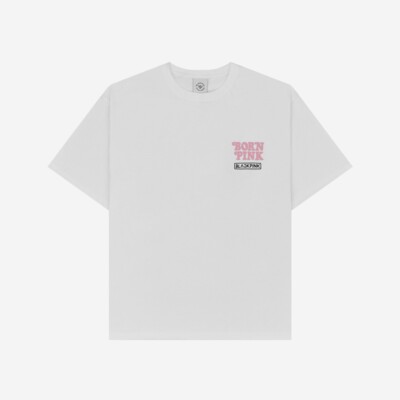BLACKPINK x VERDY Seoul Born Pink Plush T-Shirt White Size(Medium