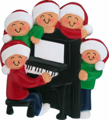 Playing Piano (5 family,friends,siblings) *PERSONALIZED FREE*