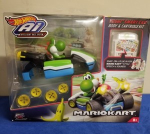 HOT WHEELS Ai MARIO KART YOSHI SMART CAR BODY & CARTRIDGE ...