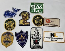 10 Embroidered Patch Sew On Vintage Mixed sou...