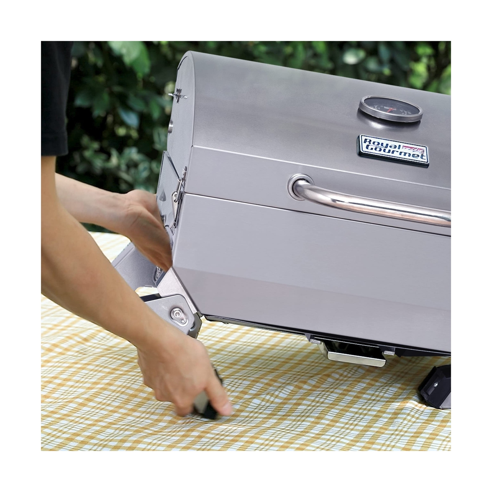 Royal Gourmet GT1001 Stainless Steel Portable Grill, 10000 BTU BBQ ... Fast Ship