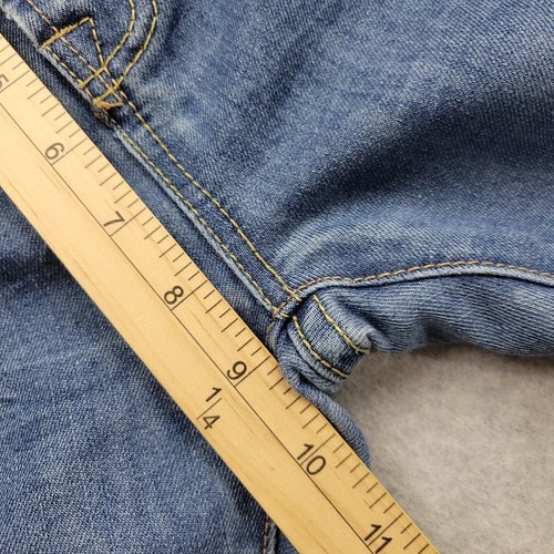 Lucky Brand Billy Straight Jeans Boys 20 Mid Rise 5 Pocket Distressed Blue Denim - Picture 6 of 10