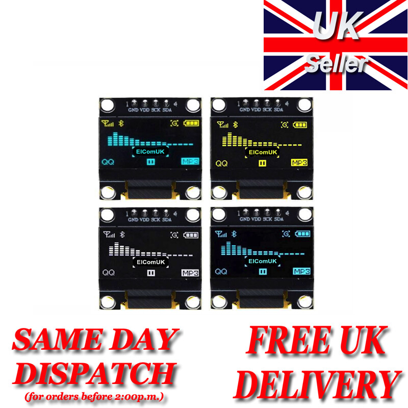 0.96 inch OLED I2C Display Module 128x64 Arduino Compatible