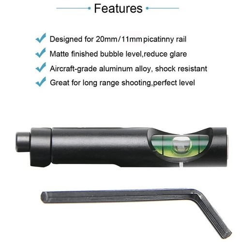 Hunting Tactical Scope Tool Kit Guideway Anti-Cant Level Indicator Bubble Level - Picture 7 of 10