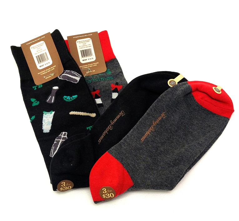 Мужские повседневные носки TOMMY BAHAMA Crew Socks 2 упаковки черный и серый размер Один размер 3790₽