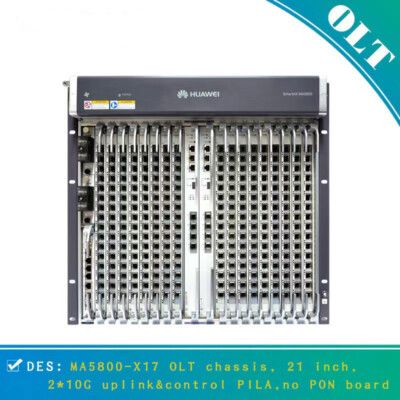 Huawei MA5800-X17 OLT, 21 inch, 2*10G uplink&control PILA,no PON board