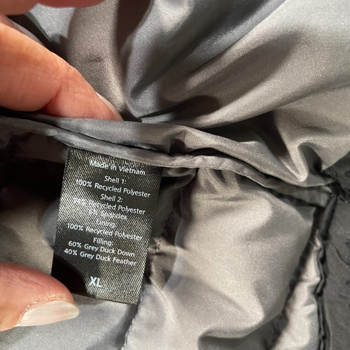 Moosejaw Mountaineering schwarze gefütterte Jacke Damen Größe XL Entendaunen & Federn - Bild 19 von 19