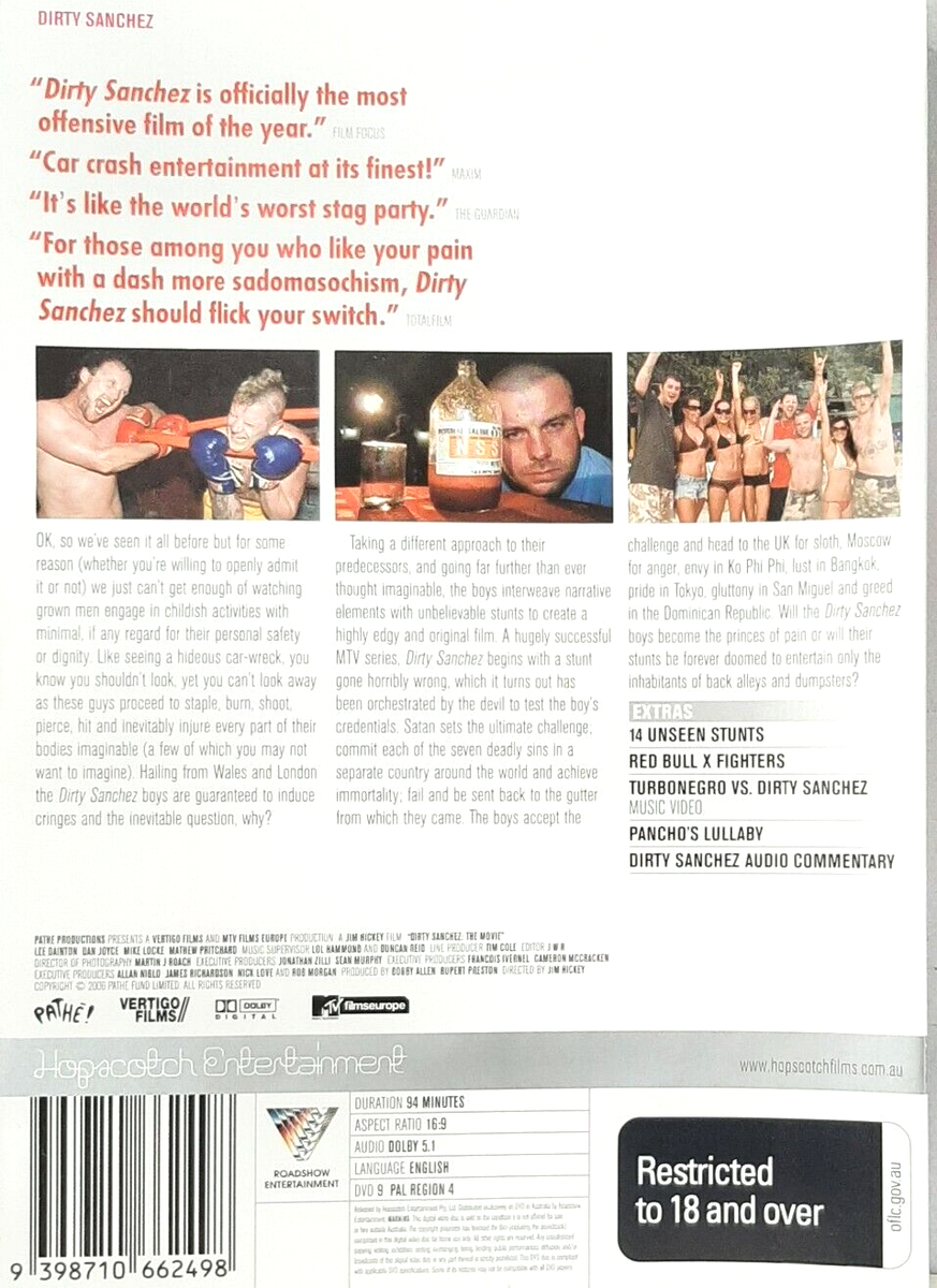 ダーティ・サンチェス:The Movie [DVD] Amazon.co.jp: Dirty Sanchez the Movie : DVD