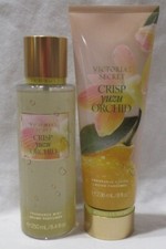 Victoria's Secret Fragrance Mist  Lotion Set Lot of 2 CRISP YUZU ORCHID