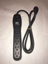 Dynex 6 Outlet Surge - Black DX-AVSP6