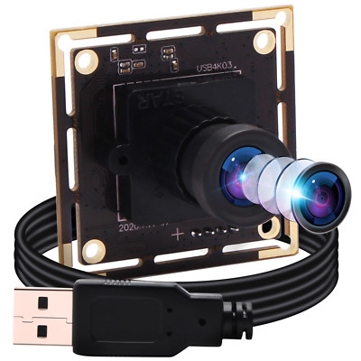 4K Sony IMX415 Webcamera w/ 2.8mm Lens HD ELP USB Camera Module for PC Computer
