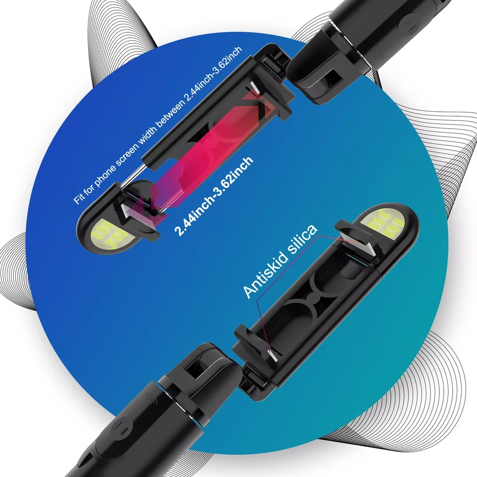 LOTE de soporte para teléfono de escritorio remoto trípode para selfies de EE. UU. para iPhone Samsung Foto 4 de 4