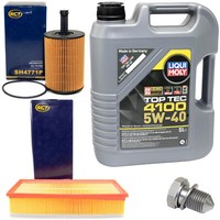 MotoröL Filter Set 5W40 5Liter + ÖLablassschraube FüR Audi A3 Seat Skoda VW