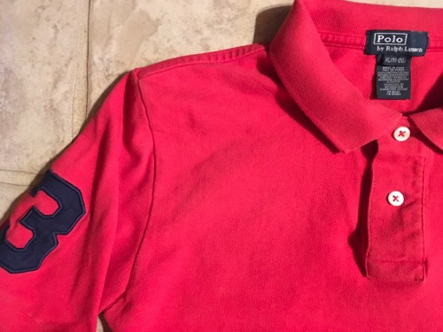 Polo by Ralph Lauren Short Sleeve Polo Shirt Youth XL (18-20) large logo - Picture 4 of 6