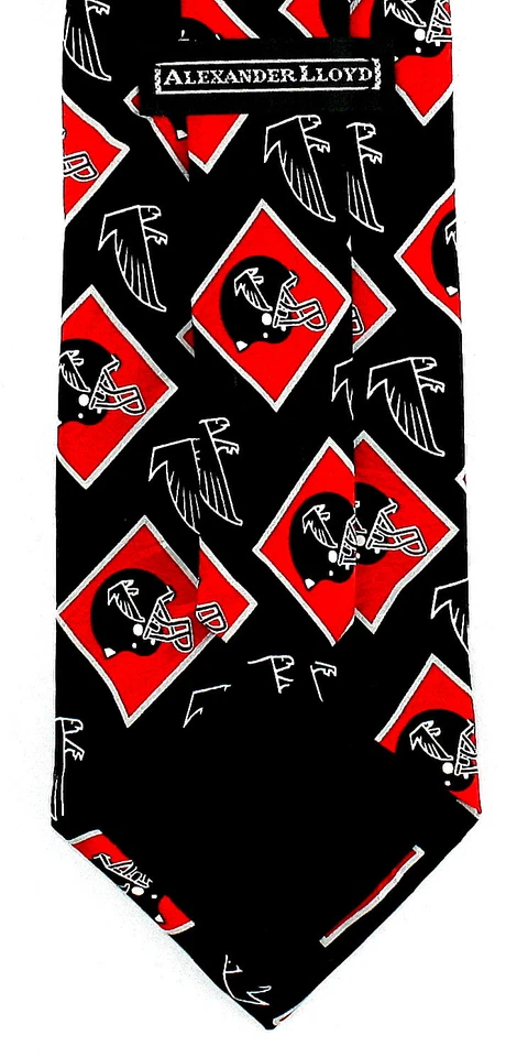 Corbata negra deportiva de fútbol americano con licencia NFL Atlanta Falcons para hombre  Foto 3 de 3