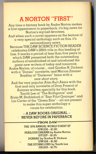 DAW Book 200 (UW1242) The DAW Science Fiction Reader * Donald A Wollheim editor - Picture 2 of 2