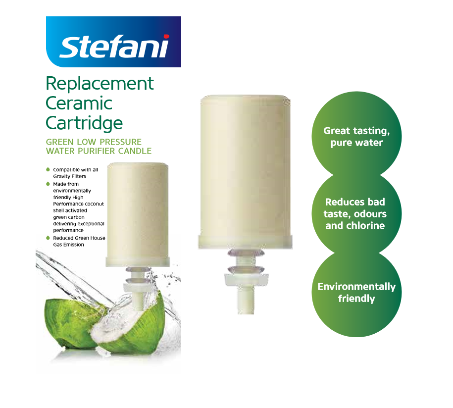 STEFANI Replacement Ceramic Water Filter Cartridge Candle eBay