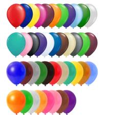 50 Pcs Pearl Metallic Balloons Air/Helium Chrome Chromatic Wedding Birthday UK