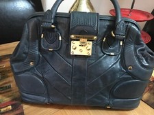 Juicy Couture Distressed Leather Blue Bag