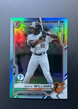 Donta’ Williams ￼2021 Bowman Draft 1st Edition 1st Bowman￼ #BD-90 Sky Blue Foil