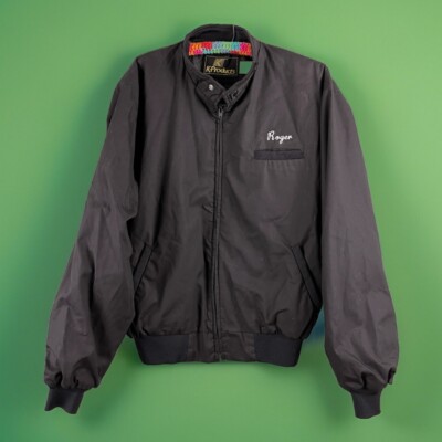 Vintage Preston Trucking K-Products Full Zip Jacket Black Size XL Chain Stitch