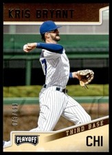 2019 Panini Chronicles Playoff Gold Kris Bryant 075/199 Chicago Cubs #11